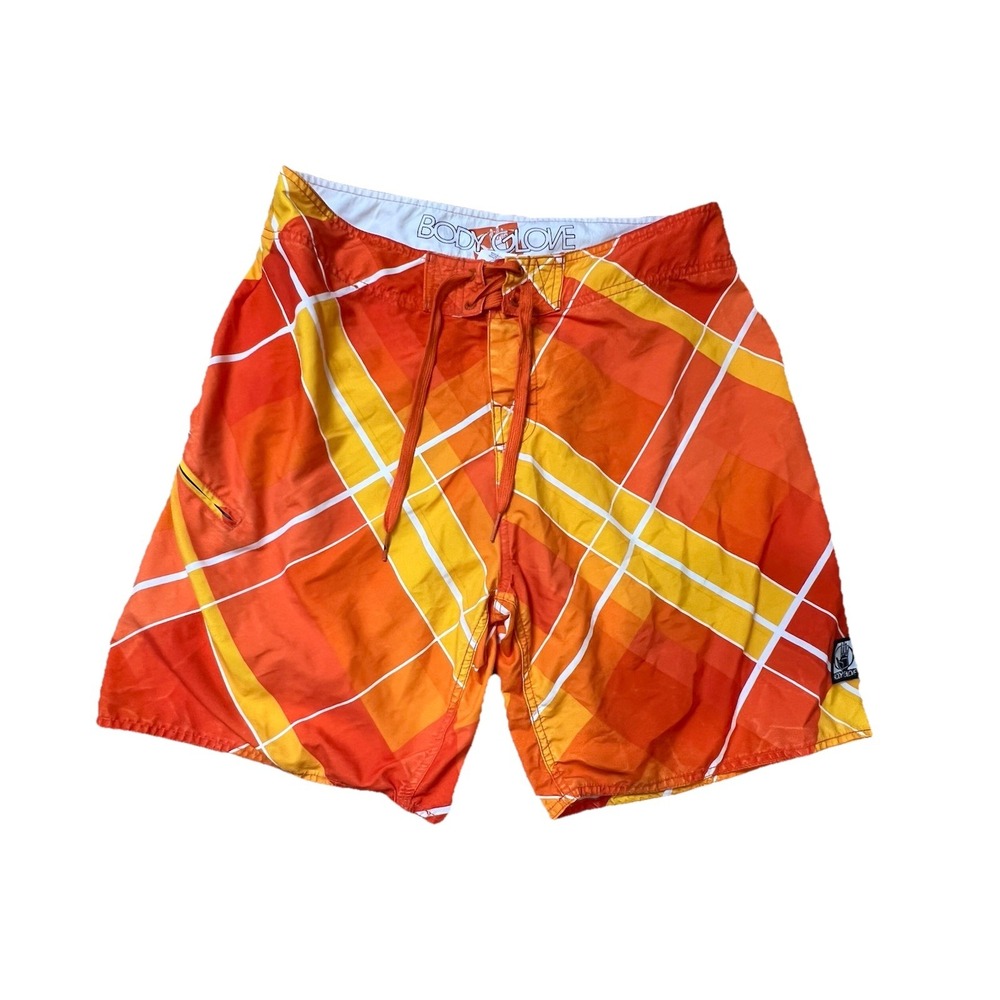Vintage 90s Y2K Body‎ Glove Board Shorts Men 34 Swim Trunks Surf Beach Coastal